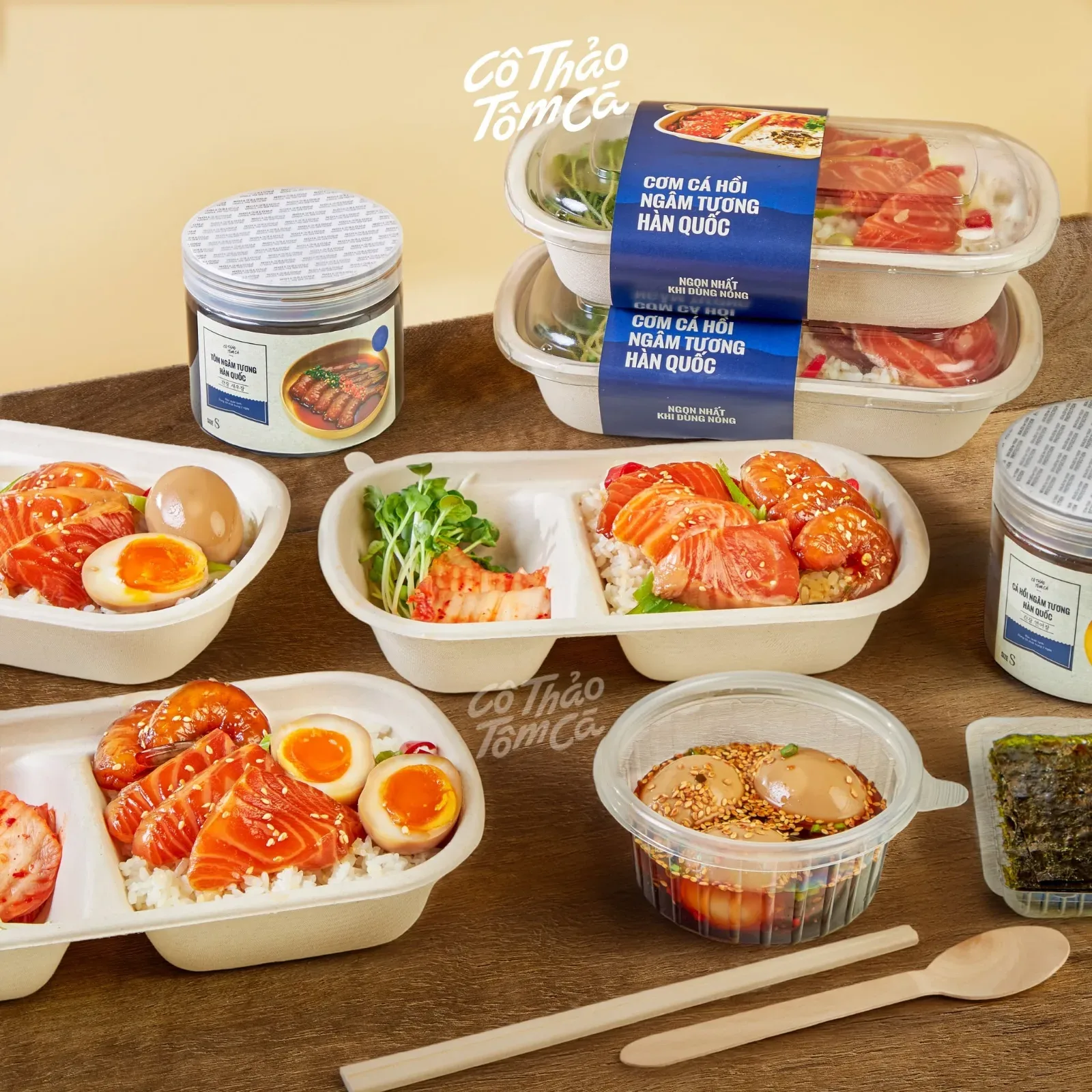 Set cơm ngâm tương - Cô Thảo Tôm Cá